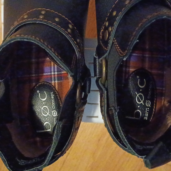 6.5 Women B.O.C. Born Concept Black boots leather Shoes. - Picture 7 of 10